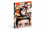 The book 'Church People' by Ethan Nicolle, shown standing upright at a slight angle on a white background. The softcover features a bold, hand-drawn comic-style illustration of various people, with the title in large yellow and white letters and the author's name below in white.